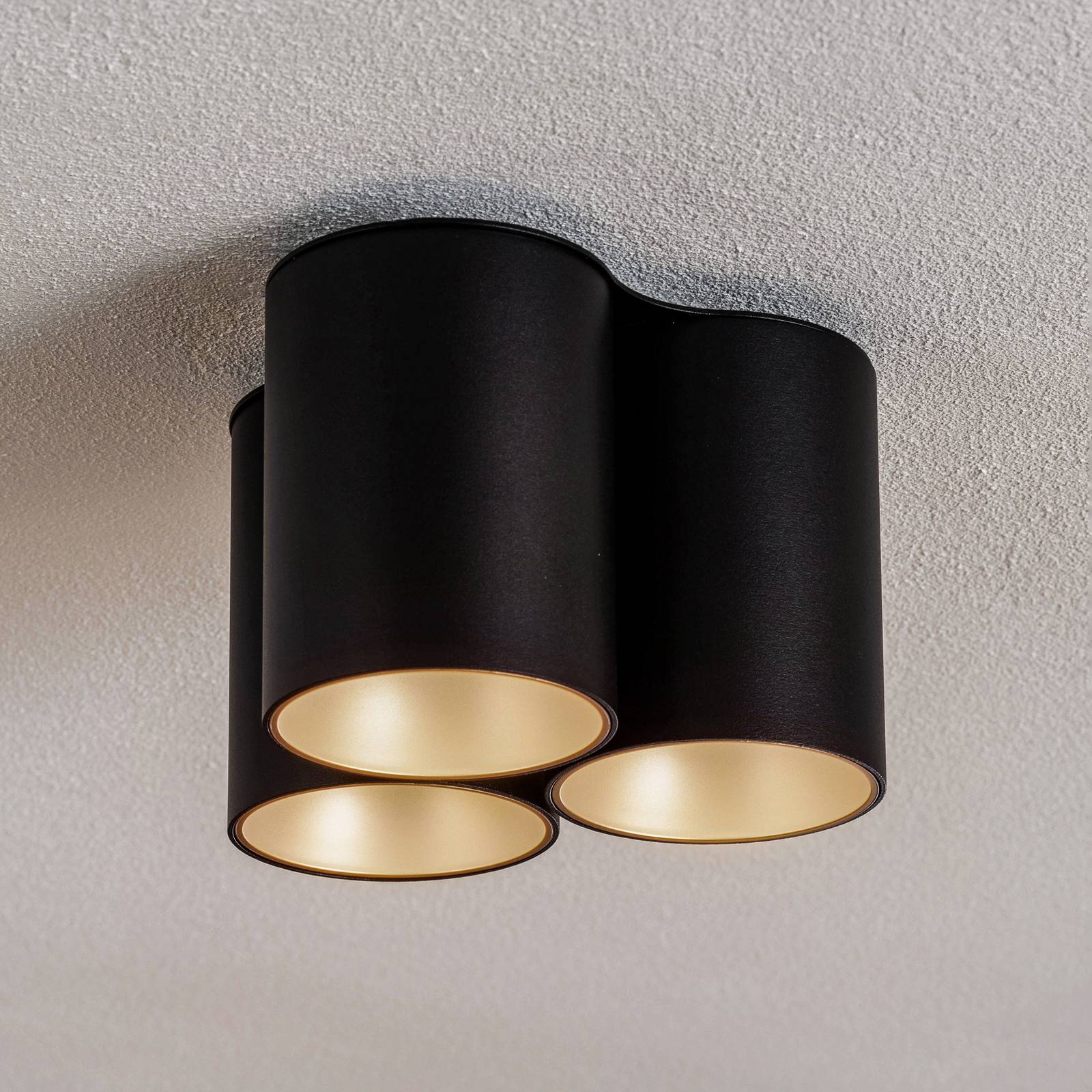 Deckenleuchte Eye Tone III, schwarz/gold Deckenleuchte Eye Tone III, schwarz/gold von Nowodvorski Lighting
