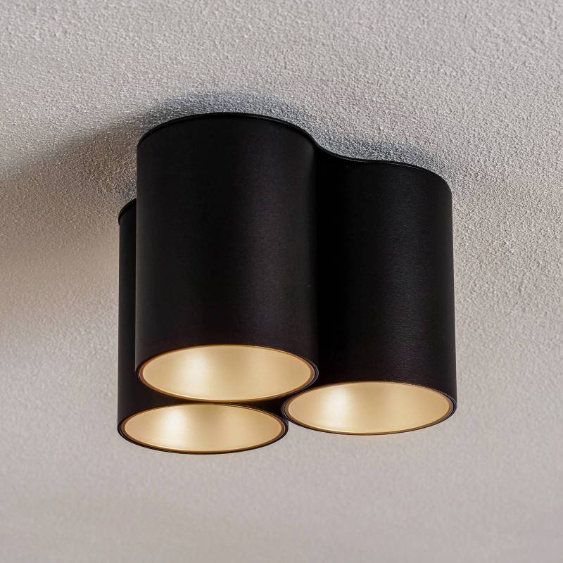 Deckenleuchte Eye Tone III, schwarz/gold von Nowodvorski Lighting