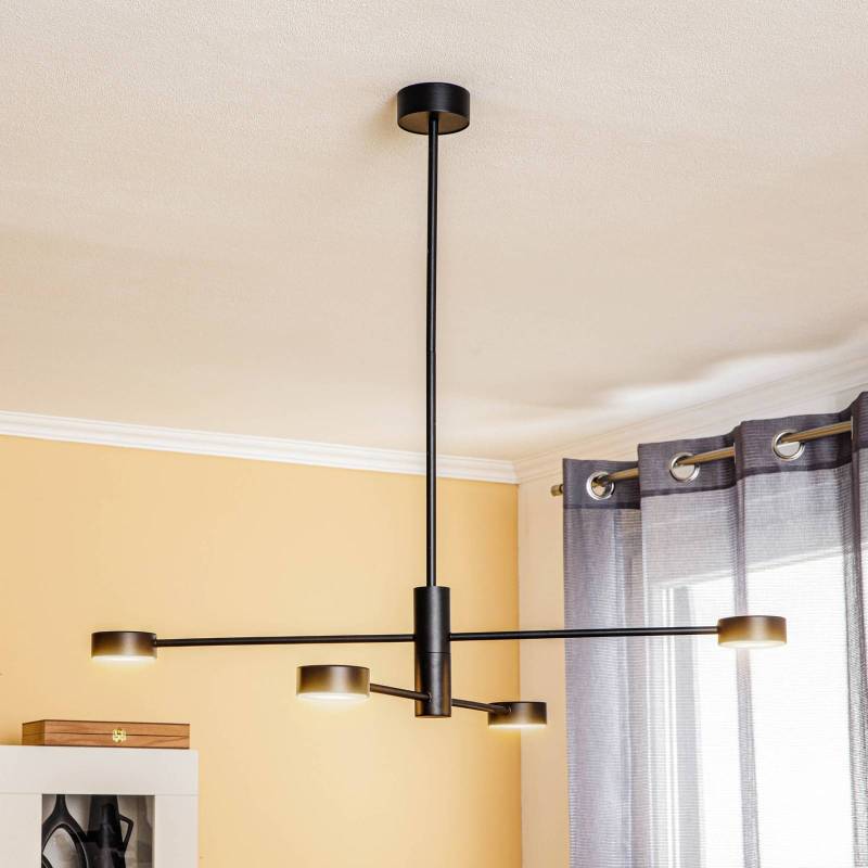 Deckenleuchte Orbit IV, schwarz, vierflammig von Nowodvorski Lighting