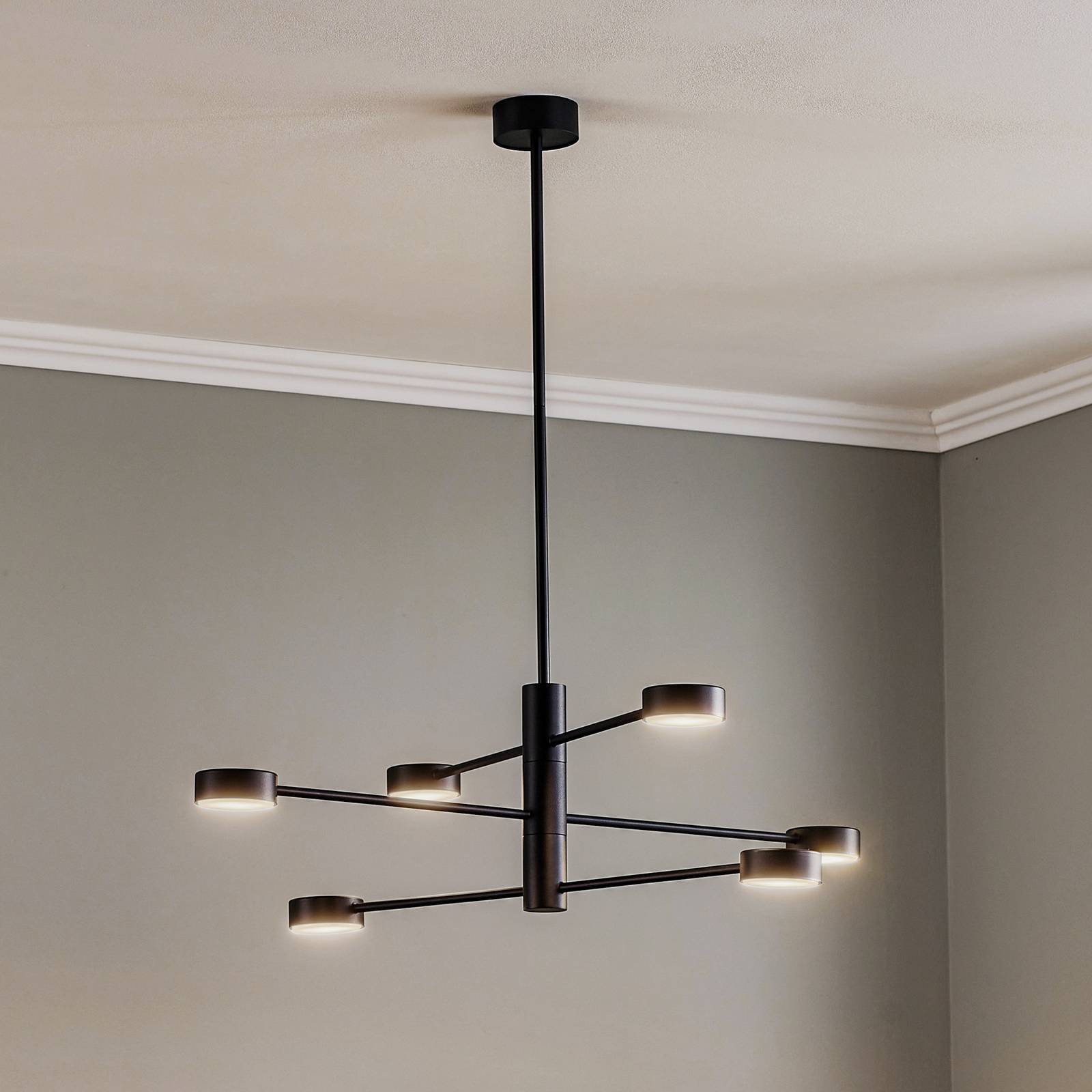 Deckenleuchte Orbit VI, schwarz, sechsflammig Deckenleuchte Orbit VI, schwarz, sechsflammig von Nowodvorski Lighting