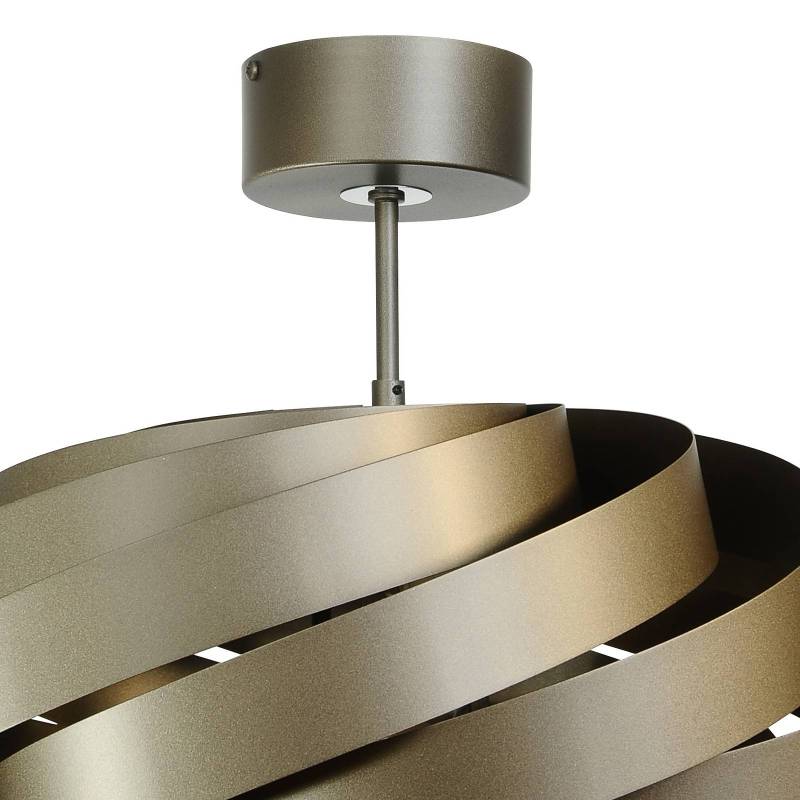 Deckenleuchte Vento, kaffeebraun, Ø 60 cm von Euluna