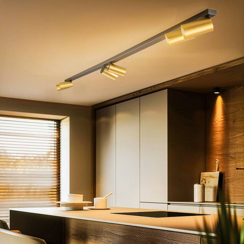 Deckenstrahler Mono VI schwarz/messing 6-flammig von Nowodvorski Lighting