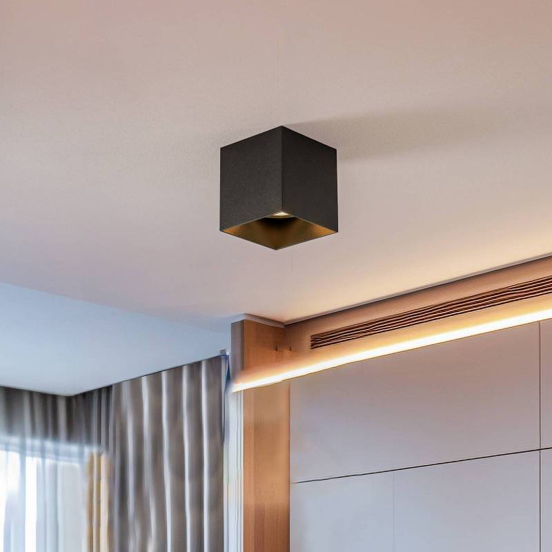 Downlight Cobble in eckiger Form, schwarz von Nowodvorski Lighting