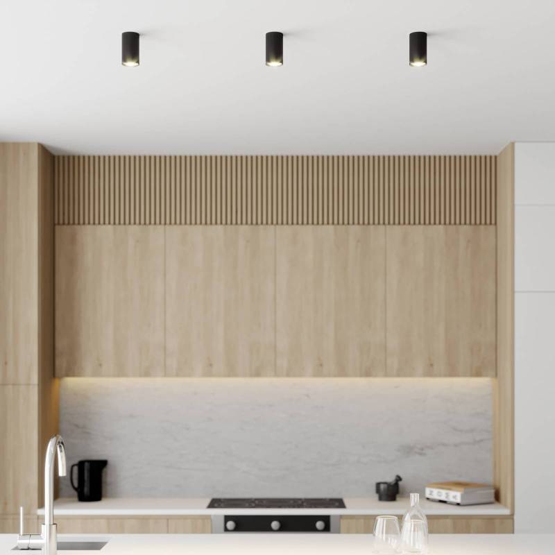Downlight Eye S in Zylinderform, schwarz von Nowodvorski Lighting