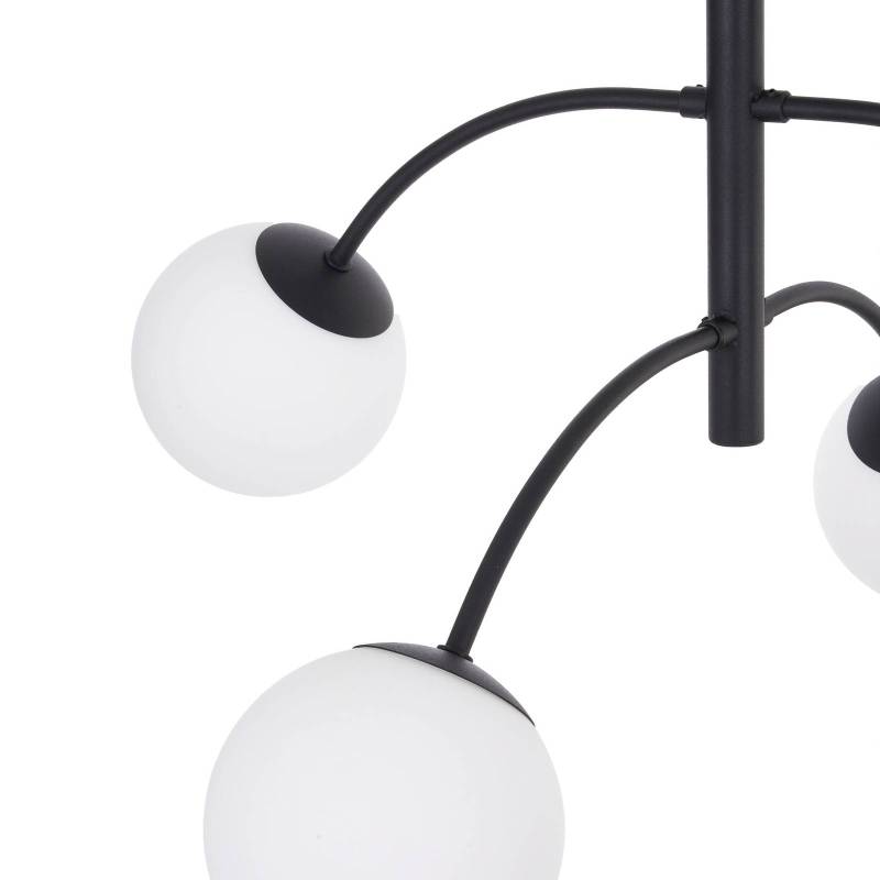 Euluna Deckenleuchte Karda, schwarz, 4-flammig von Euluna