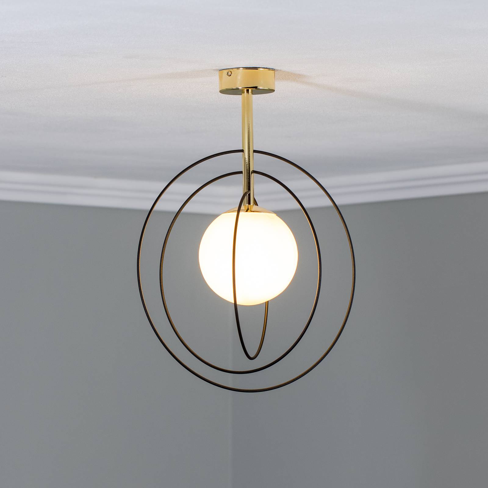 Euluna Deckenleuchte Spinn, 1-flammig, Glas, Ø 35 cm von Euluna