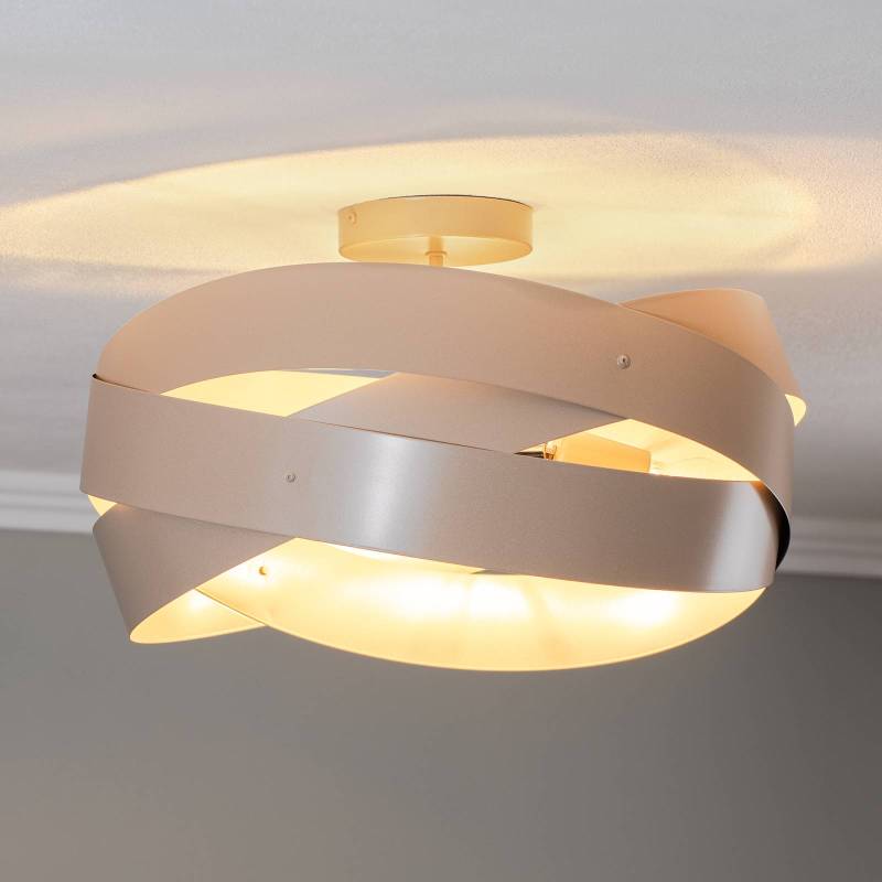 Euluna Deckenleuchte Tornado, beige, Ø 50 cm von Euluna