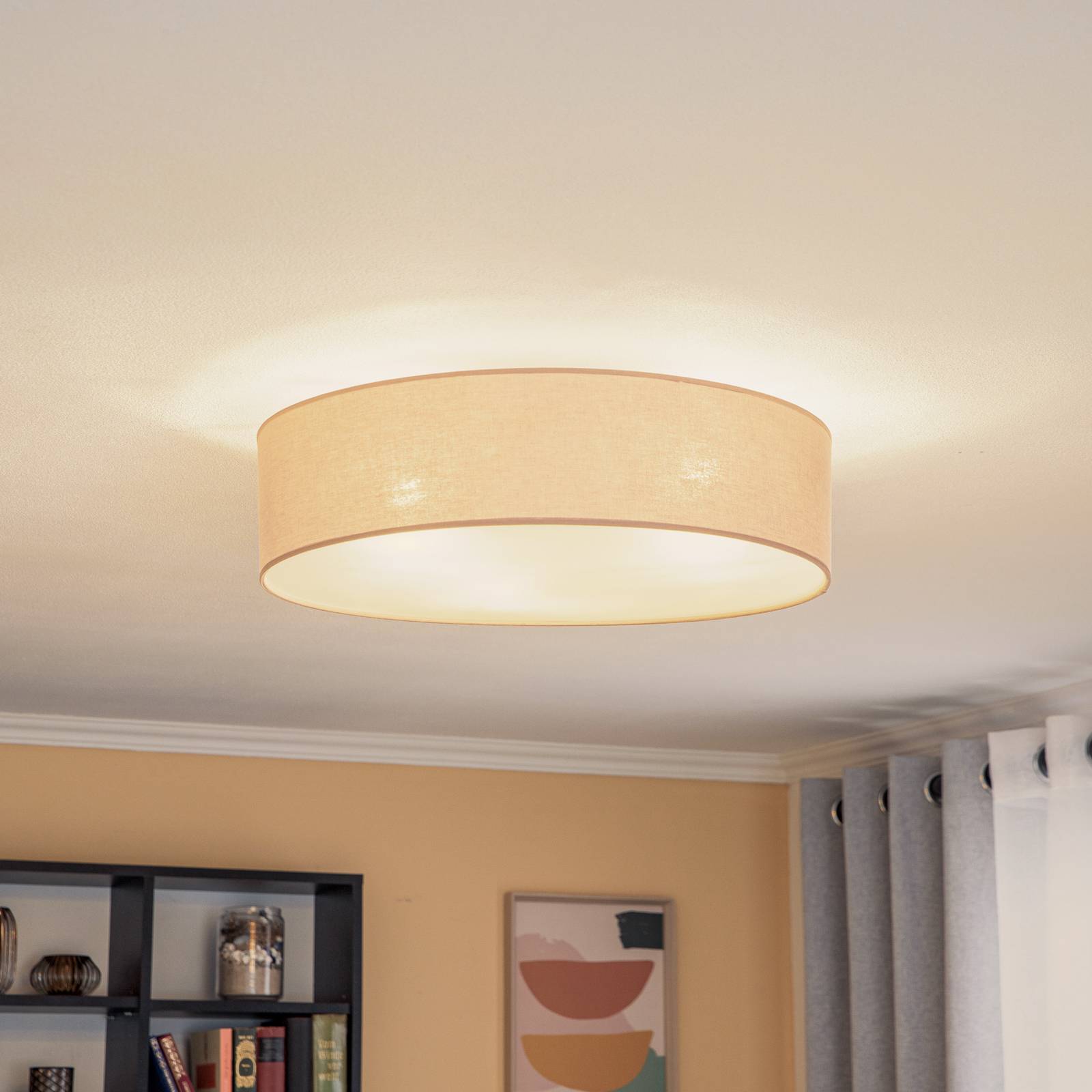 Euluna Roller Decke, Stoffschirm cappuccino Ø50cm Euluna Roller Decke, Stoffschirm cappuccino Ø50cm von Euluna