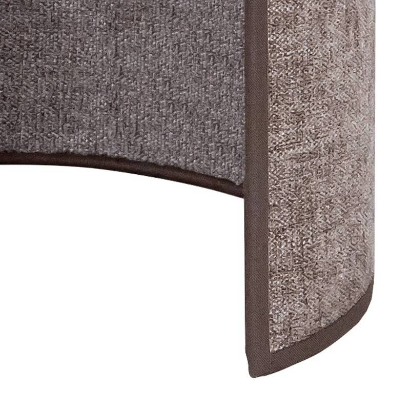 Euluna Wandleuchte Celine, cappuccino, Chenille-Stoff, 24 cm von Euluna