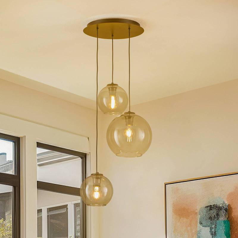 Hängeleuchte Vetro aus Glas, dreiflammig von Nowodvorski Lighting