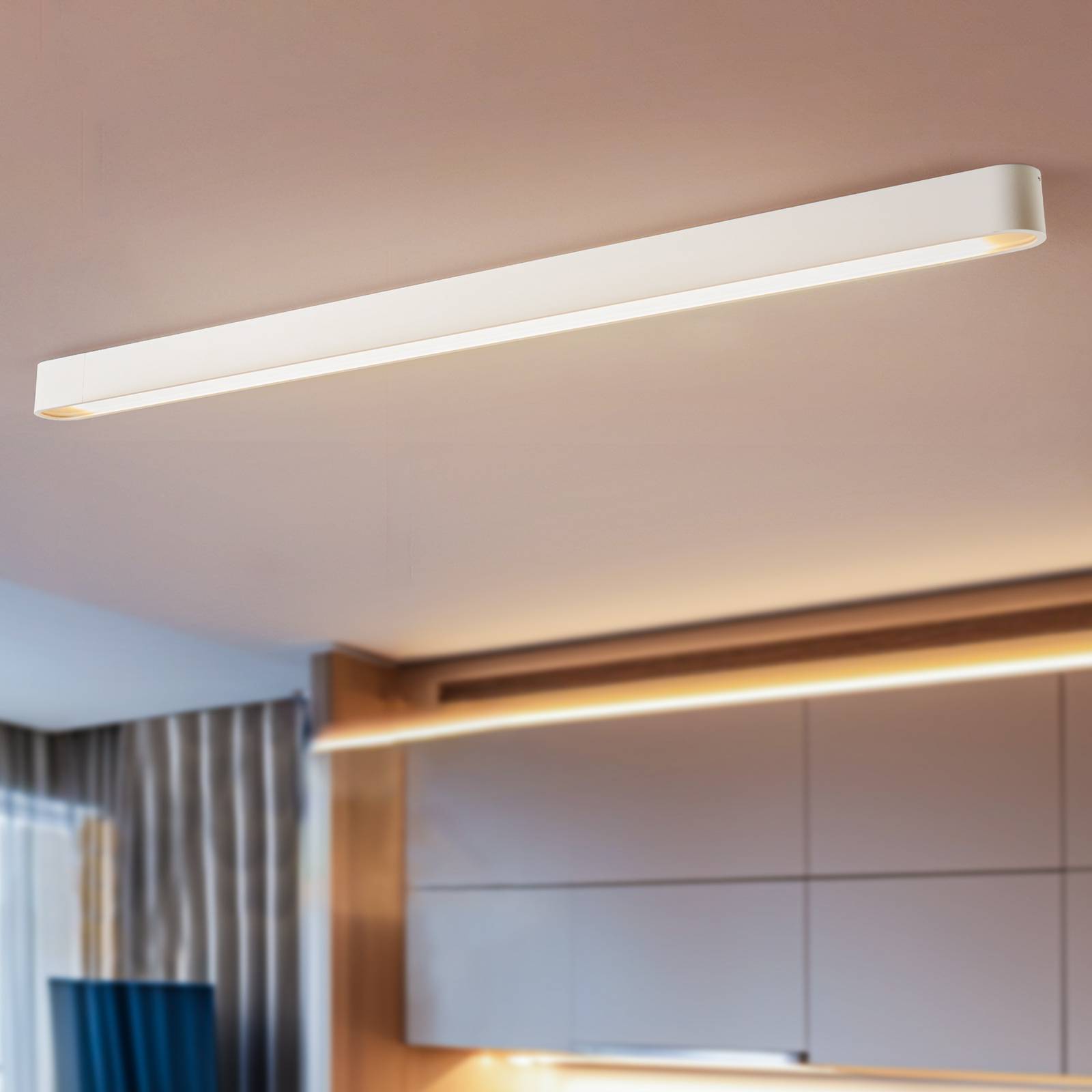 Deckenleuchte Soft, 125 x 6 cm, weiß, Aluminium, G13 Deckenleuchte Soft, 125 x 6 cm, weiß, Aluminium, G13 von Nowodvorski Lighting