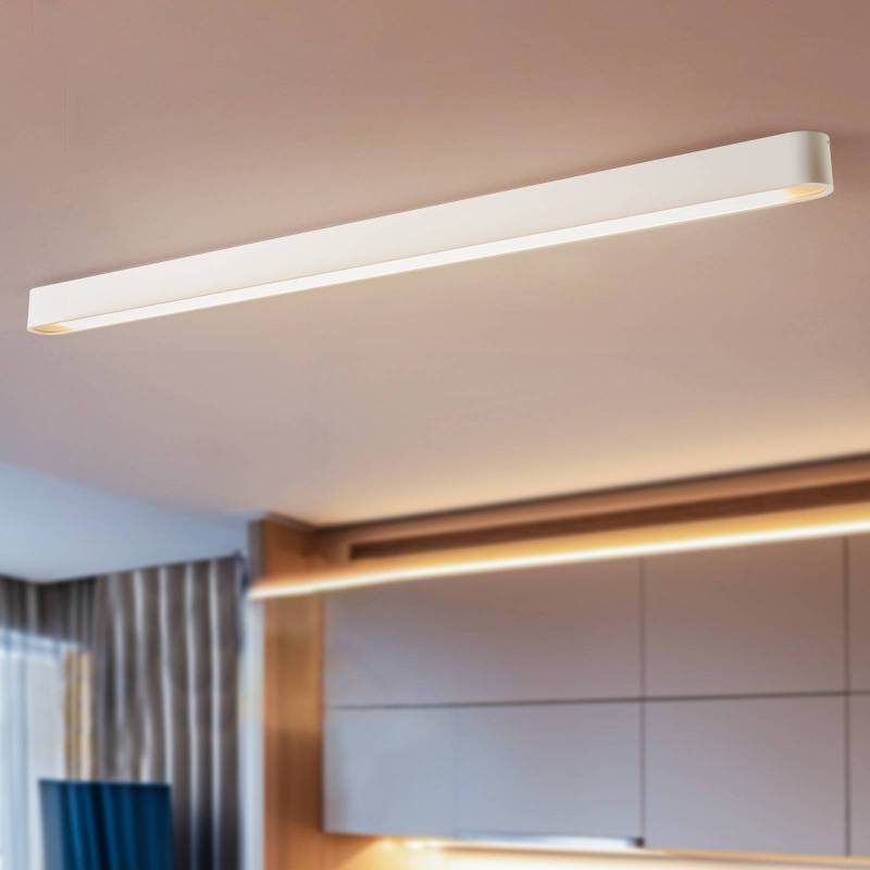 Deckenleuchte Soft, 125 x 6 cm, weiß, Aluminium, G13 von Nowodvorski Lighting