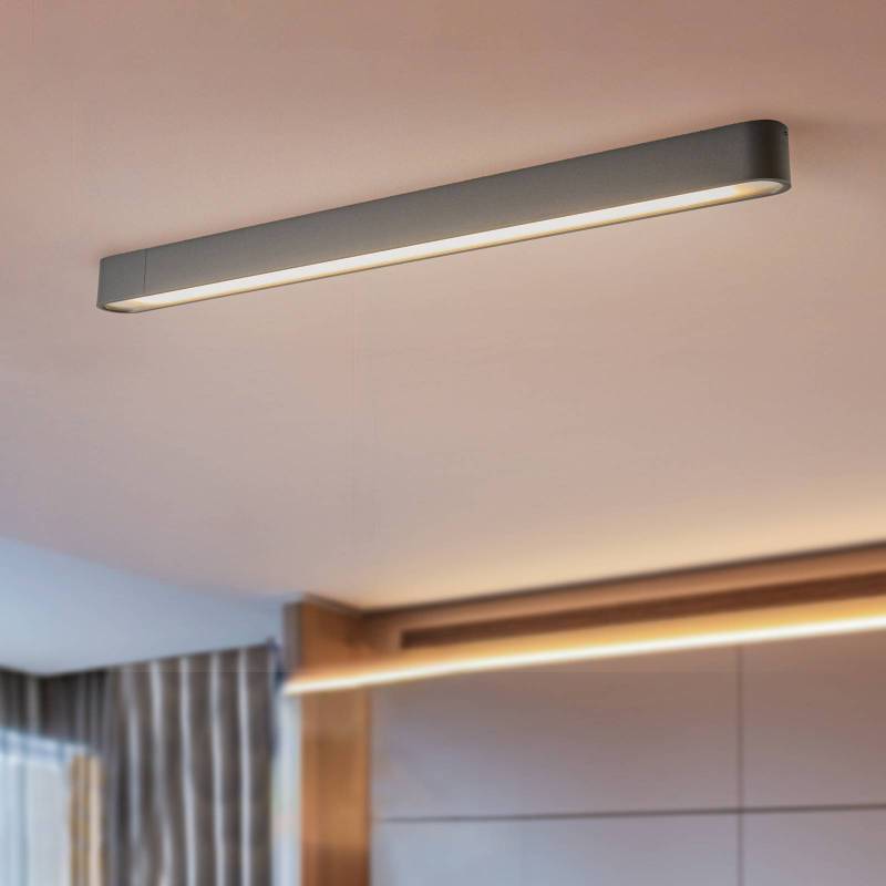 Deckenleuchte Soft, 95 x 6 cm, graphit, Aluminium, G13 von Nowodvorski Lighting