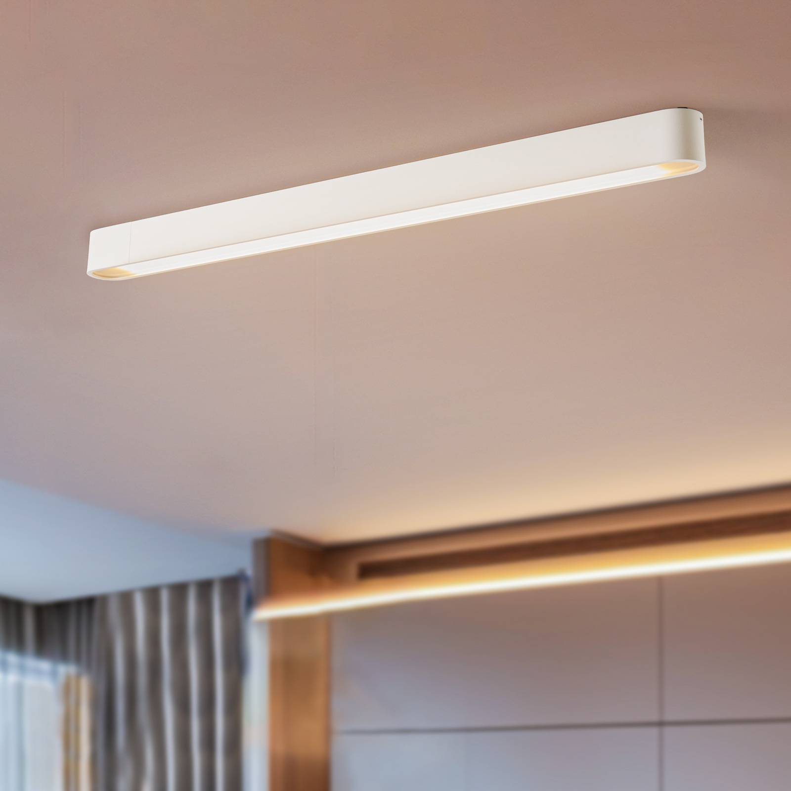 Deckenleuchte Soft, 95 x 6 cm, weiß, Aluminium, G13 Deckenleuchte Soft, 95 x 6 cm, weiß, Aluminium, G13 von Nowodvorski Lighting