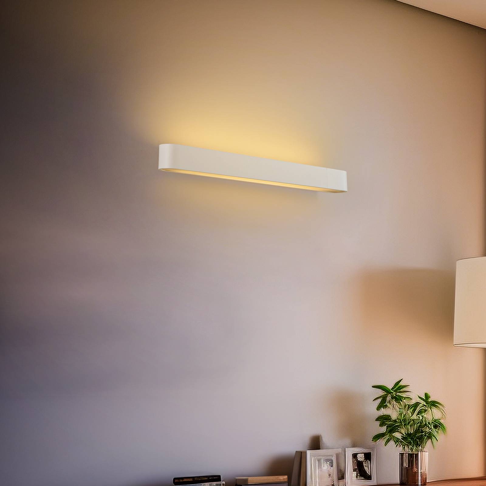 Wandleuchte Soft, Breite 60 cm, weiß, Aluminium, G13 Wandleuchte Soft, Breite 60 cm, weiß, Aluminium, G13 von Nowodvorski Lighting