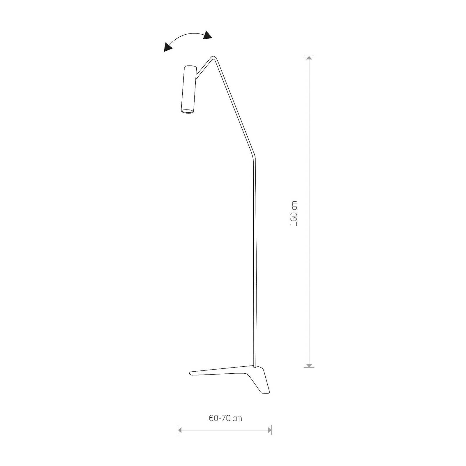 Stehlampe Eye Super mit beweglichem Kopf, schwarz Stehlampe Eye Super mit beweglichem Kopf, schwarz von Nowodvorski Lighting
