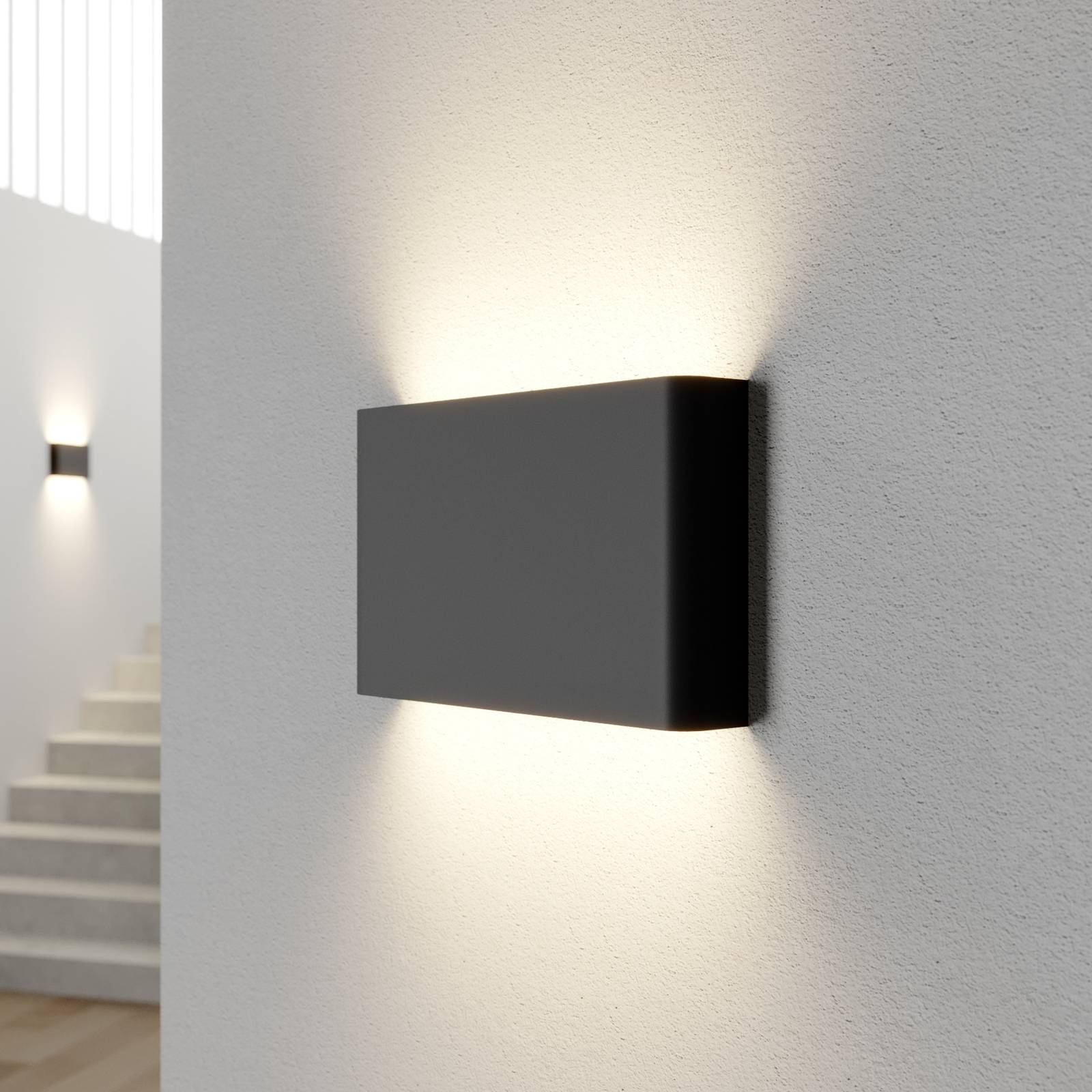 Wandleuchte Haga, graphit, Metall, G9, up/down, 25,5cm breit Wandleuchte Haga, graphit, Metall, G9, up/down, 25,5cm breit von Nowodvorski Lighting