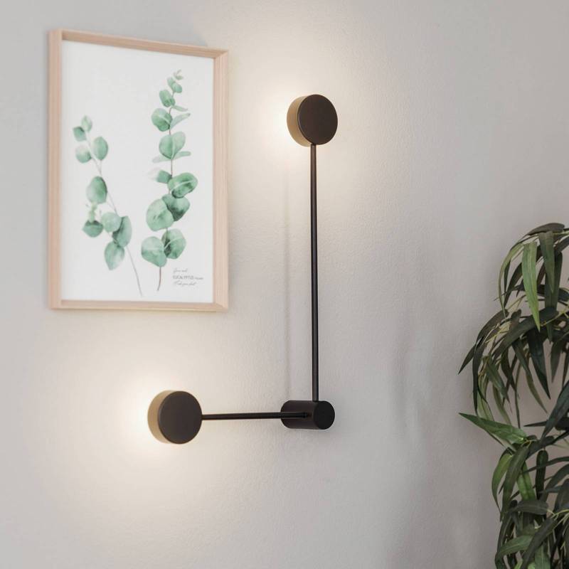 Wandleuchte Orbit II 20/40, schwarz, zweiflammig von Nowodvorski Lighting