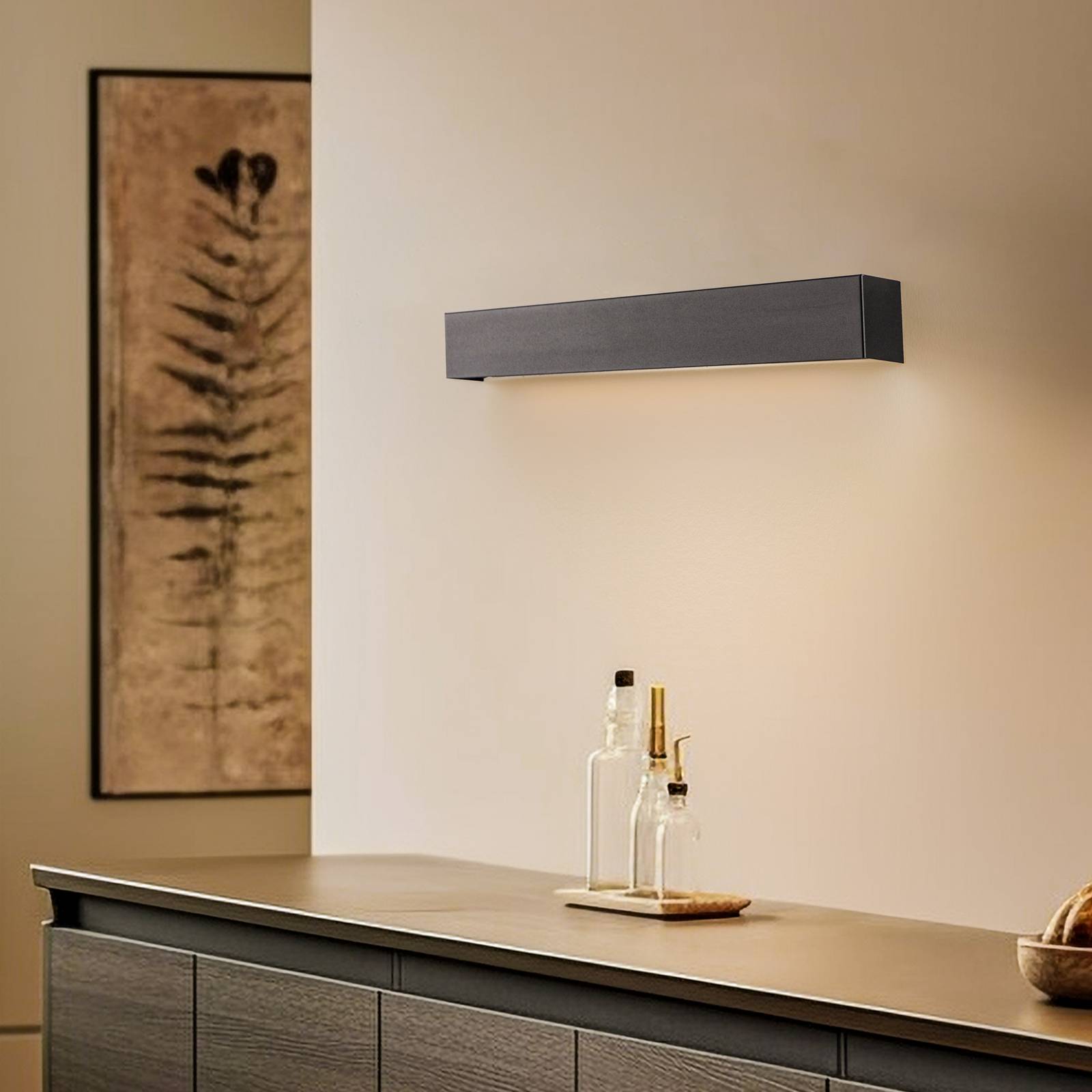 Wandleuchte Straight S, 62 cm, schwarz Wandleuchte Straight S, 62 cm, schwarz von Nowodvorski Lighting