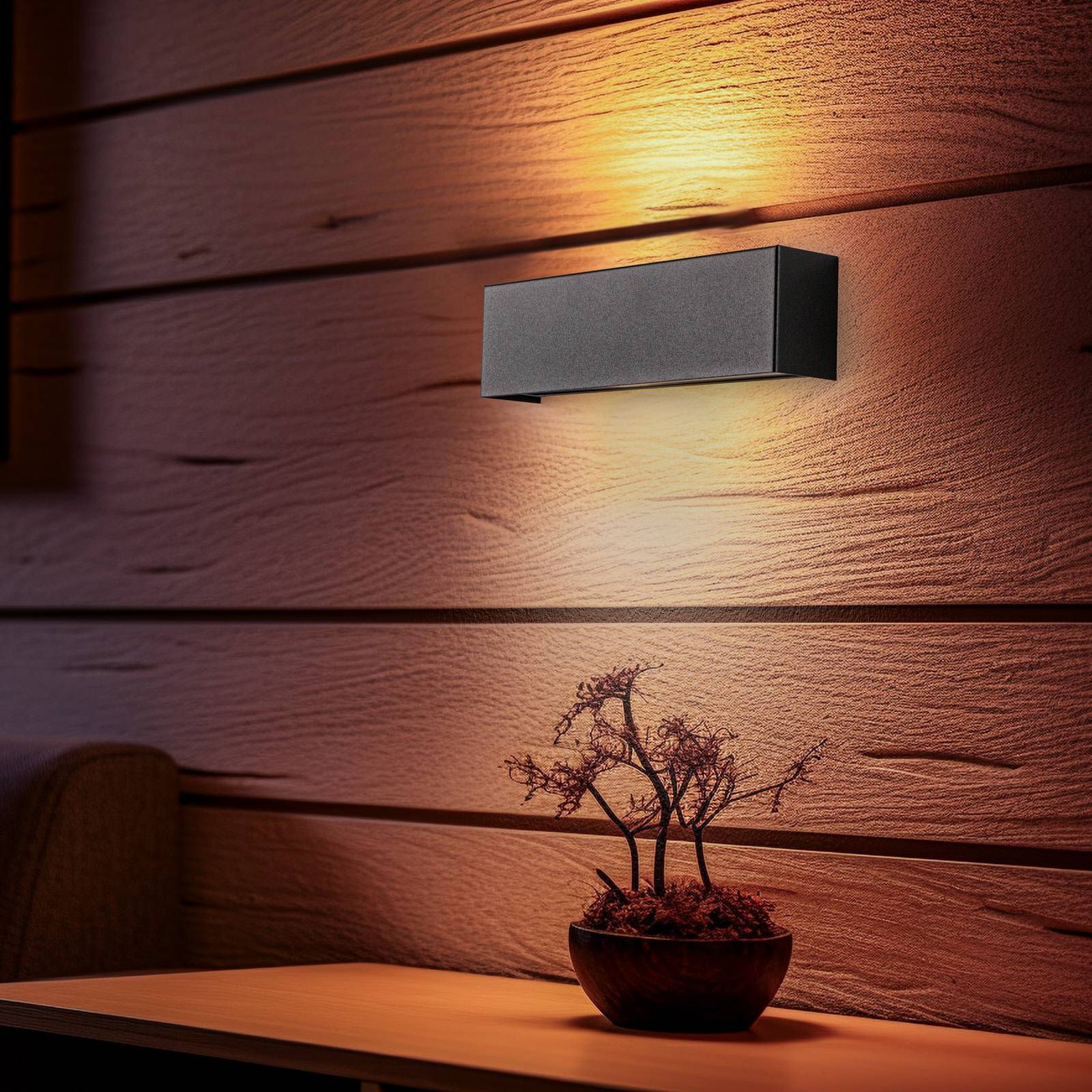 Wandleuchte Straight XS, Breite 26 cm, schwarz Wandleuchte Straight XS, Breite 26 cm, schwarz von Nowodvorski Lighting