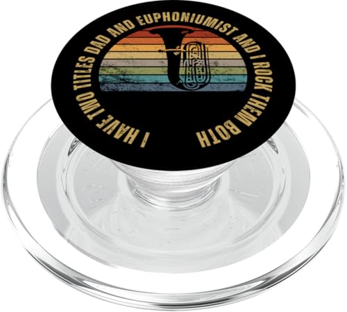 Euphoniumist And Dad Proud Funny Men-Euphonium PopSockets PopGrip für MagSafe Euphoniumist And Dad Proud Funny Men-Euphonium PopSockets PopGrip für MagSafe von Euphonium Gifts For Men And Women