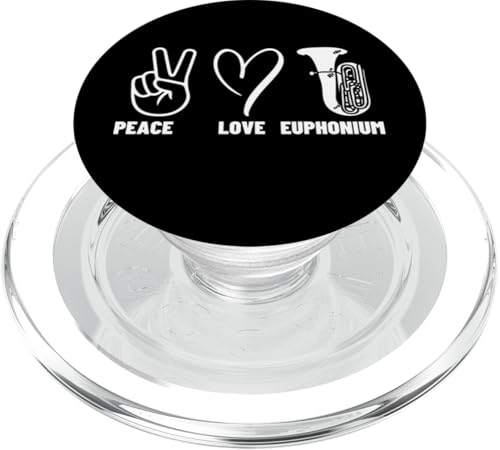 Euphoniumist Peace Love Euphonium Männer Frauen Euphonium Spieler PopSockets PopGrip für MagSafe Euphoniumist Peace Love Euphonium Männer Frauen Euphonium Spieler PopSockets PopGrip für MagSafe von Euphonium Gifts For Men And Women