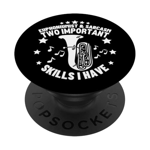 Euphoniumist und Sarkasmus Lustiger Euphonium-Spieler PopSockets Klebender PopGrip Euphoniumist und Sarkasmus Lustiger Euphonium-Spieler PopSockets Klebender PopGrip von Euphonium Gifts For Men And Women