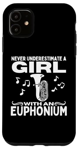 Unterschätzen Sie niemals ein Mädchen mit einem Euphonium Euphoniumist Hülle für iPhone 11 Unterschätzen Sie niemals ein Mädchen mit einem Euphonium Euphoniumist Hülle für iPhone 11 von Euphonium Gifts For Men And Women