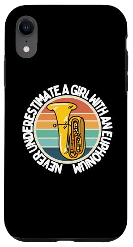 Unterschätzen Sie niemals ein Mädchen mit einem Euphonium Euphoniumist Hülle für iPhone XR Unterschätzen Sie niemals ein Mädchen mit einem Euphonium Euphoniumist Hülle für iPhone XR von Euphonium Gifts For Men And Women