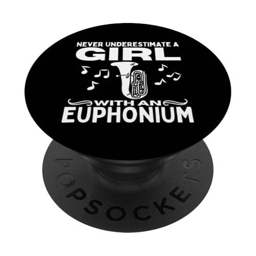 Unterschätzen Sie niemals ein Mädchen mit einem Euphonium Euphoniumist PopSockets Klebender PopGrip Unterschätzen Sie niemals ein Mädchen mit einem Euphonium Euphoniumist PopSockets Klebender PopGrip von Euphonium Gifts For Men And Women