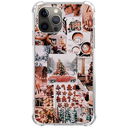 Eurdosmk Winter Weihnachten Hülle Kompatibel mit iPhone 15 Pro Max, Ästhetische Weihnachtsferien Hülle für iPhone 15 Pro Max, Trendy Cool TPU Bumper Case Cover von Eurdosmk