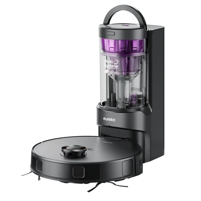 Eureka E20 PLUS Black - 2 in 1 Saug/Wischroboter mit Zyklon Absaugstation von Eureka