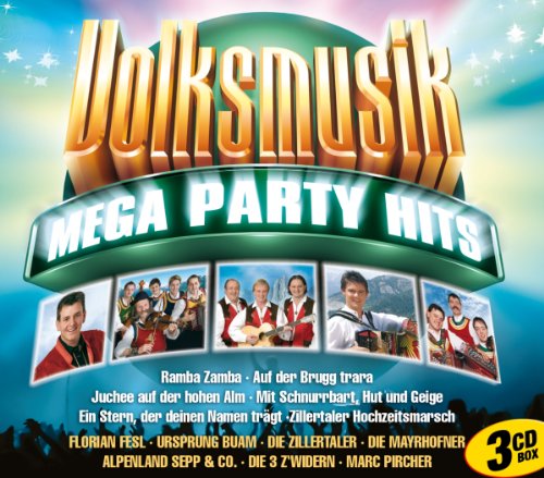 Volksmusik Mega Party Hits - 42 Hits auf 3 CDs (mit Ursprung Buam, Die Zillertaler, Die Mayrhofner, Marc Picher, ...) von Euro Trend (MCP Sound & Media)