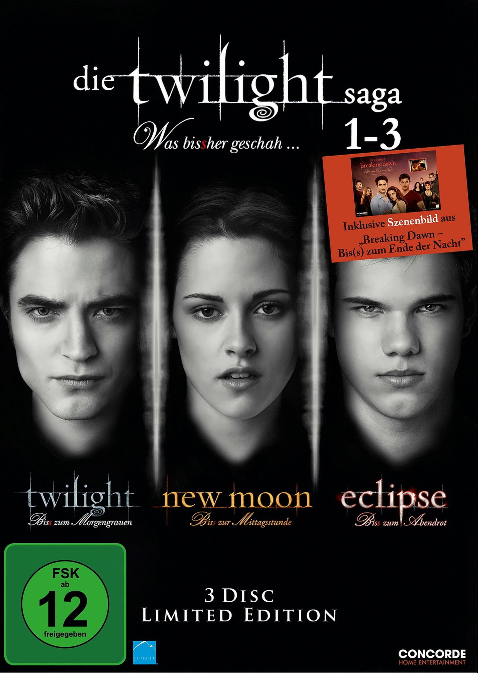 Die Twilight Saga 1-3 - Was bissher geschah... (Limited Edition, 3 Discs) von EuroVideo