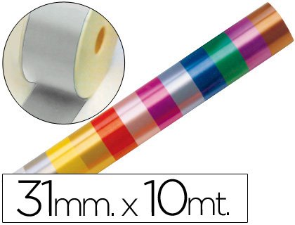 Band Fantasie, 10 m x 31 mm, silberfarben Band Fantasie, 10 m x 31 mm, silberfarben von Eurocinsa