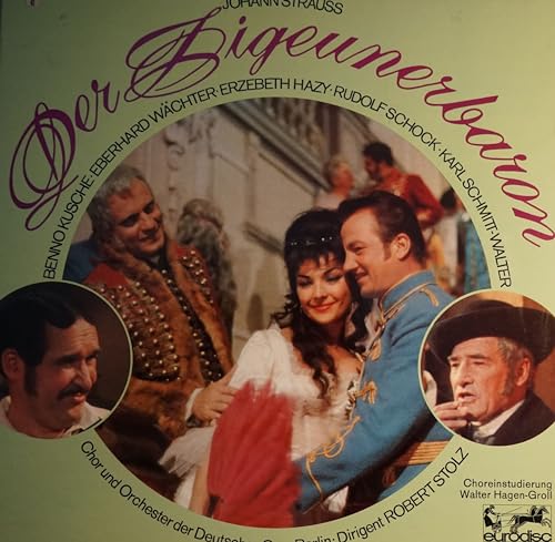 Eurodisc 71455 XE - Der Zigeunerbaron (Le Baron Tzigane) - Johann Strauss - Benno Kusche, Eberhard Wachter, Erzebeth Hazy, Rudolf Schock, Karl Schmitt-Walter - Orchestre de l'Opéra de Berlin - Direction : Robert Stolz - Coffret de 2 disques vinnyl LP 33t avec livret de 8 pages - Printed In Germany - (Ceci n'est pas un CD). von Eurodisc