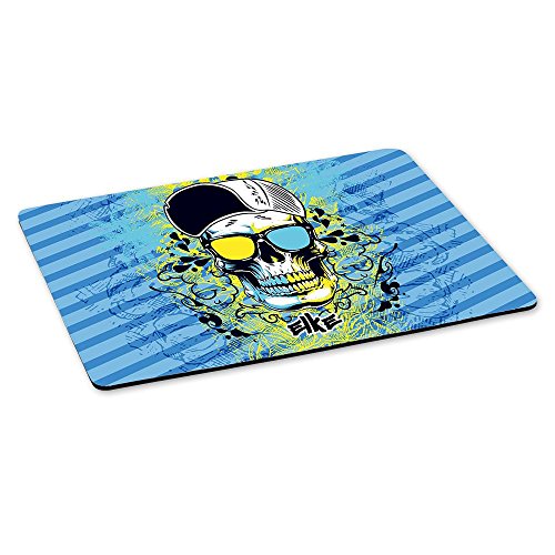 Eurofoto Gaming-Mousepad mit Namen Elke und schönem Skull-Motiv für Mädchen - Gamer-Mousepad | Mausmatte | Mauspad von Eurofoto