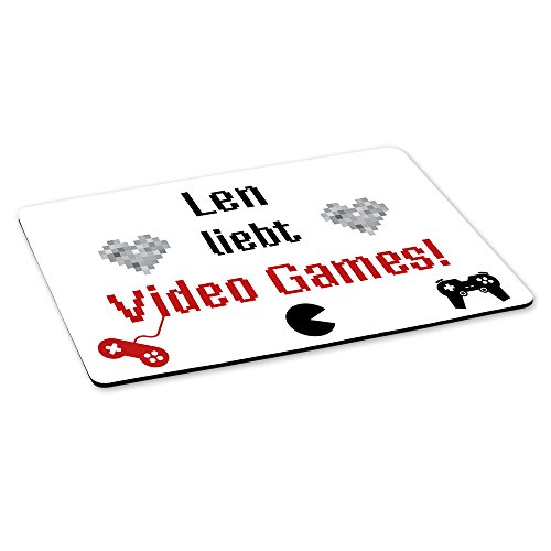 Eurofoto Gaming-Mousepad mit Namen Len und schönem Motiv - Len liebt Video Games - | Gamer-Mousepad | Mausmatte | Mauspad Eurofoto Gaming-Mousepad mit Namen Len und schönem Motiv - Len liebt Video Games - | Gamer-Mousepad | Mausmatte | Mauspad von Eurofoto