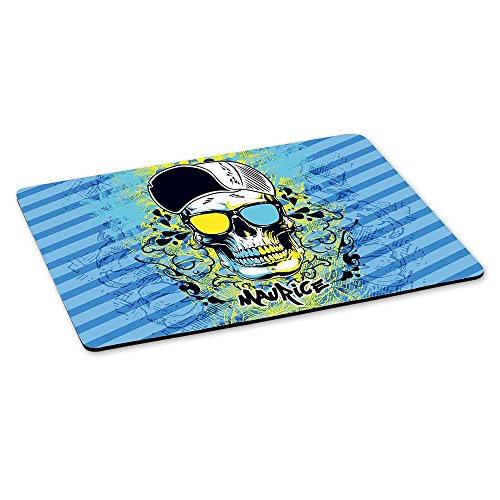 Eurofoto Gaming-Mousepad mit Namen Maurice und schönem Skull-Motiv für Jungen - Gamer-Mousepad | Mausmatte | Mauspad von Eurofoto