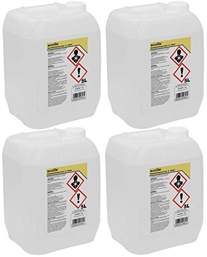 4x 5 L = 20 L Eurolite Smoke Nebel-Fluid, B (Basic) Nebelfluid für Nebelmaschine von Eurolite