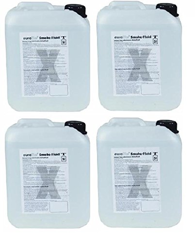 4x 5 L = 20 L Eurolite Smoke Nebel-Fluid, X (Extrem A2) Nebelfluid für Nebelmaschine von Eurolite