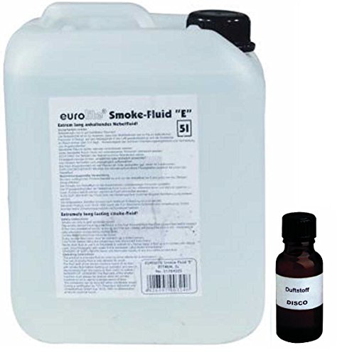 5 Liter Eurolite E (Extrem) Nebelfluid + 30 ml Duftstoff Disco-Energy, Smoke-Fluid, Nebel-Fluid-Flüssigkeit für Nebelmaschine von Eurolite