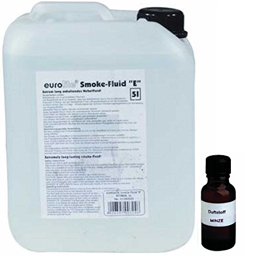 5 Liter Eurolite E (Extrem) Nebelfluid + 30 ml Duftstoff Mint-Minze, Smoke-Fluid, Nebel-Fluid-Flüssigkeit für Nebelmaschine von Eurolite