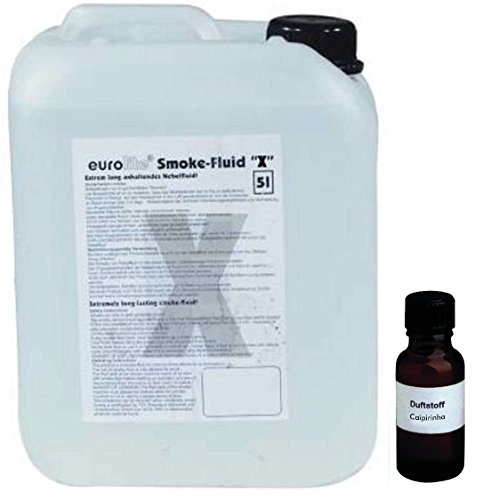5 Liter Eurolite X (Extrem A2) Nebelfluid + 20 ml Duftstoff Caipirinha, Smoke-Fluid, Nebel-Fluid-Flüssigkeit für Nebelmaschine von Eurolite