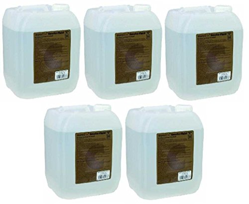 5x 5 L = 25 L Eurolite Smoke Nebel-Fluid, C (Standard) Nebelfluid für Nebelmaschine von Eurolite
