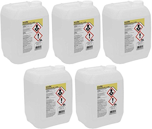 5x 5 L = 25 L Eurolite Smoke Nebel-Fluid, B (Basic) Nebelfluid für Nebelmaschine von Eurolite