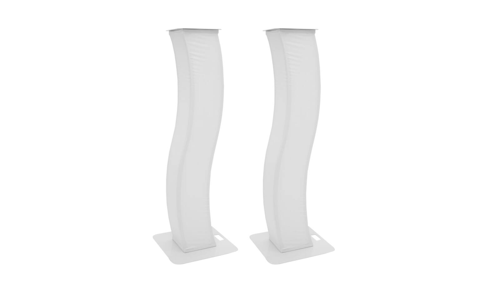 EUROLITE 2x Stage Stand 150cm geschwungen inkl. Cover und Tasche, weiß EUROLITE 2x Stage Stand 150cm geschwungen inkl. Cover und Tasche, weiß von Eurolite