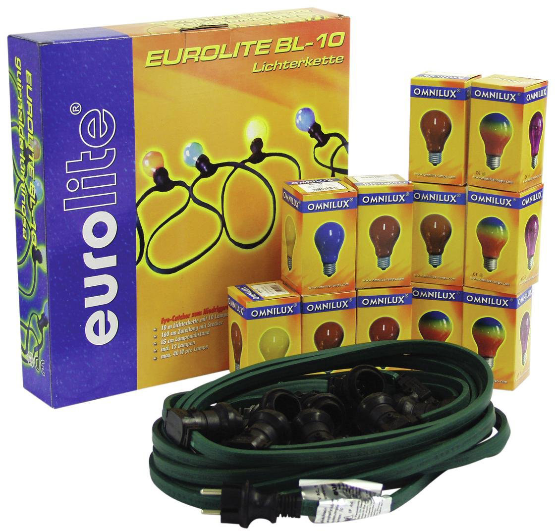 EUROLITE BL-10 E-27 Lichterkette mit 12 x Leuchtmittel EUROLITE BL-10 E-27 Lichterkette mit 12 x Leuchtmittel von Eurolite