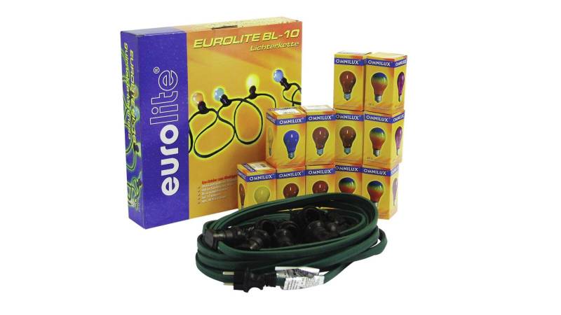 EUROLITE BL-10 E-27 Lichterkette mit 12 x Leuchtmittel von Eurolite