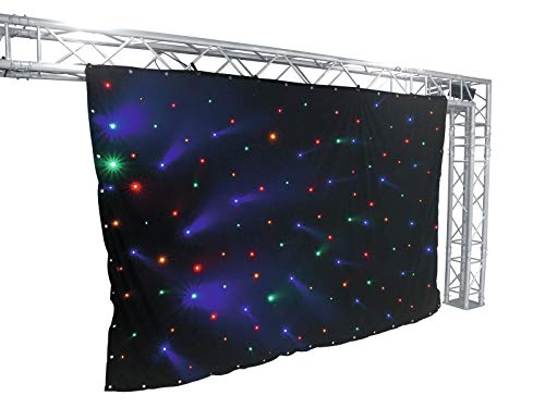 EUROLITE CRT-120 LED-Vorhang | LED-Vorhang mit 120 LEDs RGB+Gelb & passendem DMX-Controller (3 x 2 m) von Eurolite